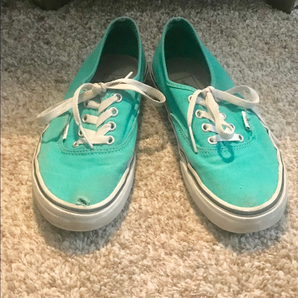 👟 Teal Vans Tennis Shoes 👟